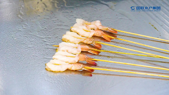 teppanyaki Shrimp skewers / 铁板烤虾串